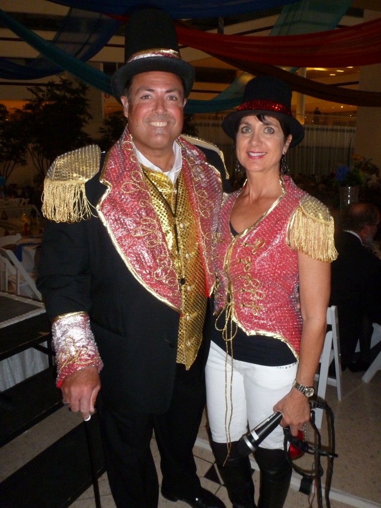 Ringmasters and co-chairs Pete and Rebecca Cartwright.