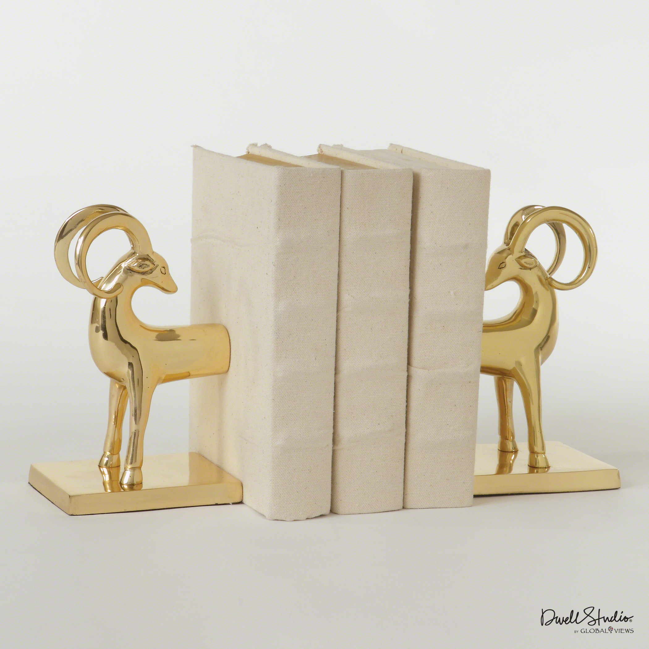 Brass bookends from Global View.