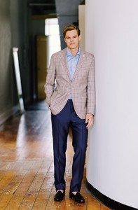Luigi Bianchi sports coat, $1,015  Eton shirt, $235 Sartore pants, $295 Gravati shoes, $625 