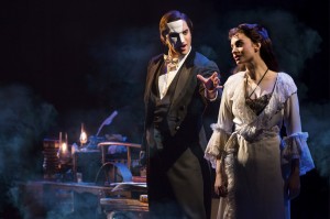 Cooper Frodin as The Phantom and Julia Udine as Christine Daaé.