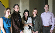 Board members Heath Lee, Sara Gaskell, Amanda Reynal, Jeffrianne Young, and David Safaris. Not pictured: Liz Adelman. 