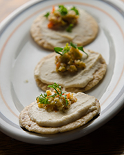 Green olive tapenade with fennel pollen is a crowd-pleasing appetizer. Photo by Richard Swearinger.