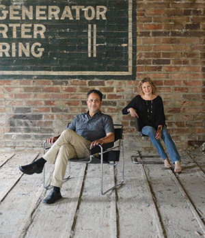 Bob and Maria Filippone are backing Noce; here, they sit in the building at 1326 Walnut St. that they’re renovating to house the jazz club. “If we wanted to do it right, we had to gut the building and start from scratch,” Bob Filippone says.