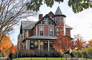 Built by a clothing manufacturer in 1892, this Queen Anne home has been restored with a devotion to historical accuracy.