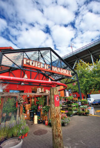 Granville Island’s Public Market is an essential stop, for its views as well as the food. 