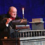 A lump of coal and a candle--and you're set for a fine day in a counting house, according to Scrooge, well-played here by Richard Maynard.
