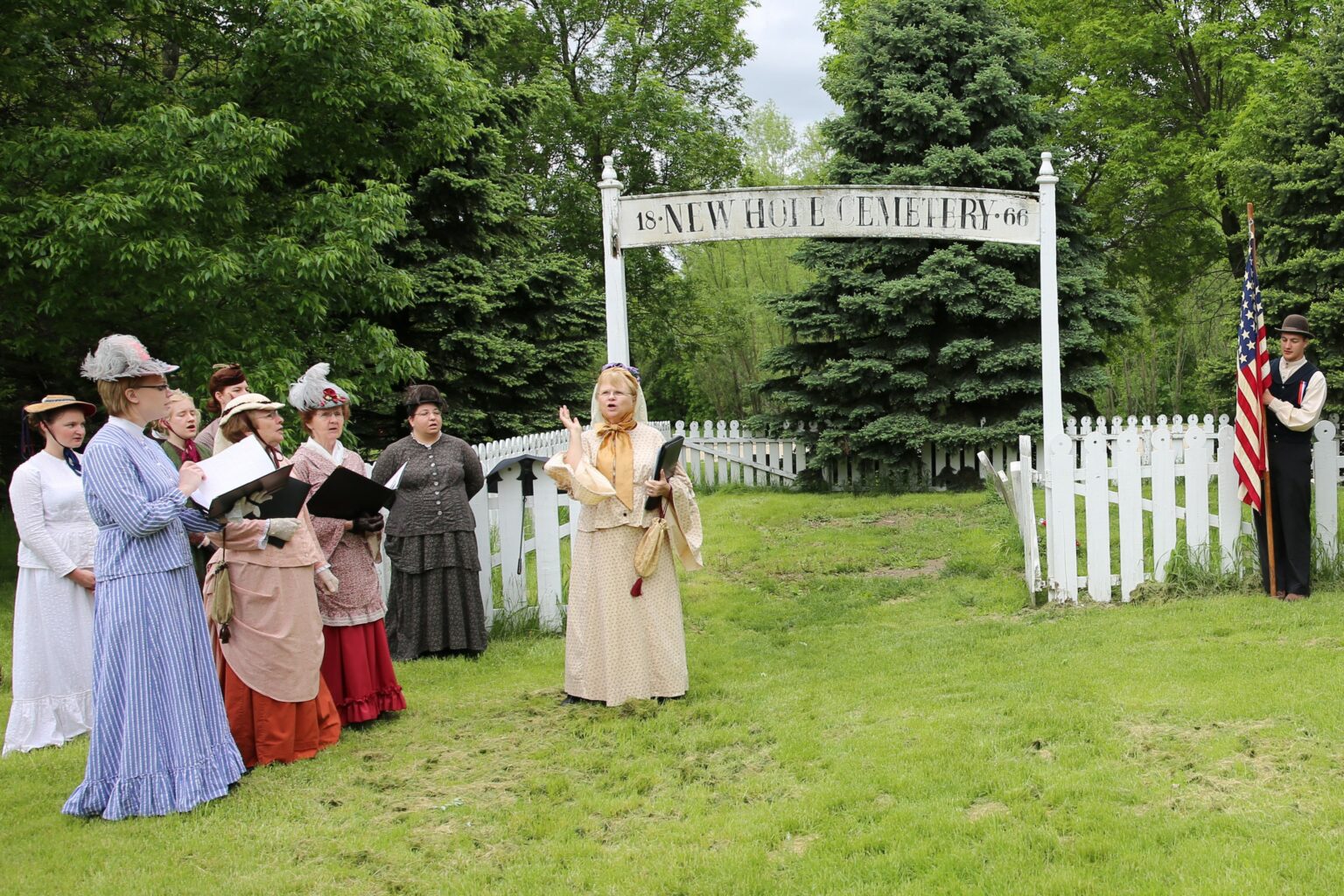 A Decoration Day ceremony at Living History Farms dsm magazine